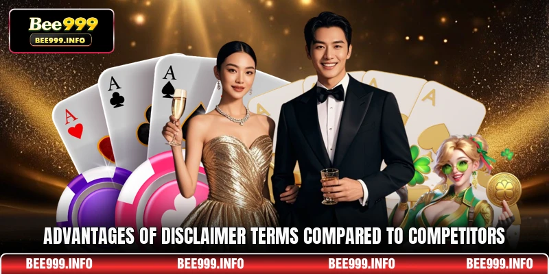 Advantages of disclaimer terms compared to competitors