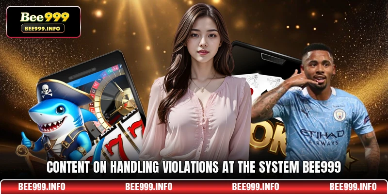 Content on handling violations at the system Bee999