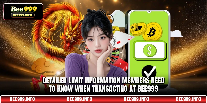 Detailed limit information members need to know when transacting at Bee999