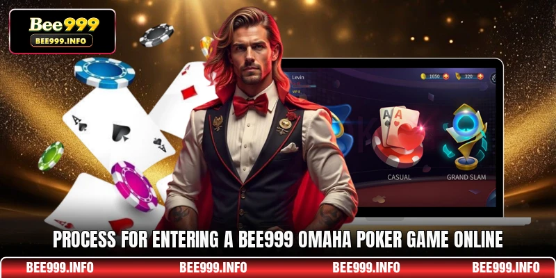 Process for entering a Bee999 Omaha Poker game online