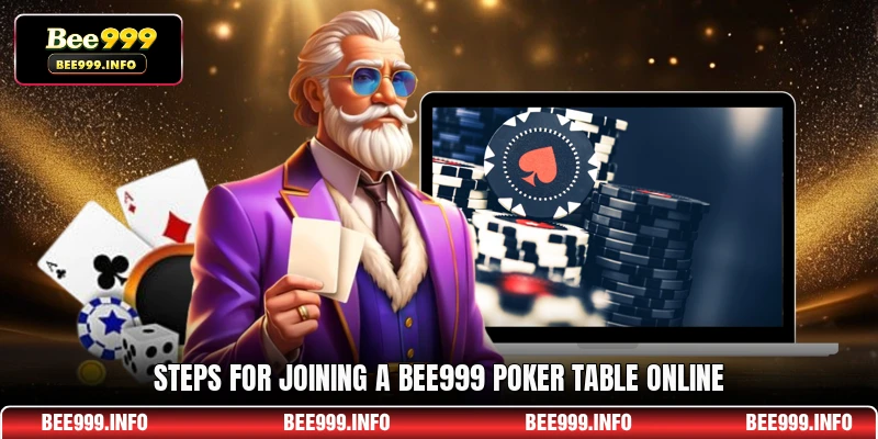 Steps for joining a Bee999 Poker table online