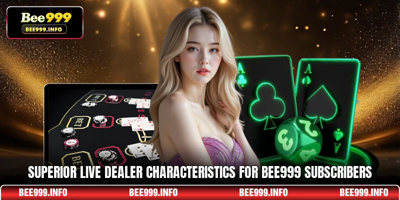 Superior live dealer characteristics for Bee999 subscribers
