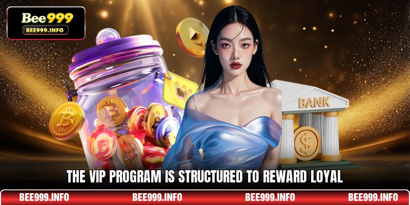 The VIP program is structured to reward loyal